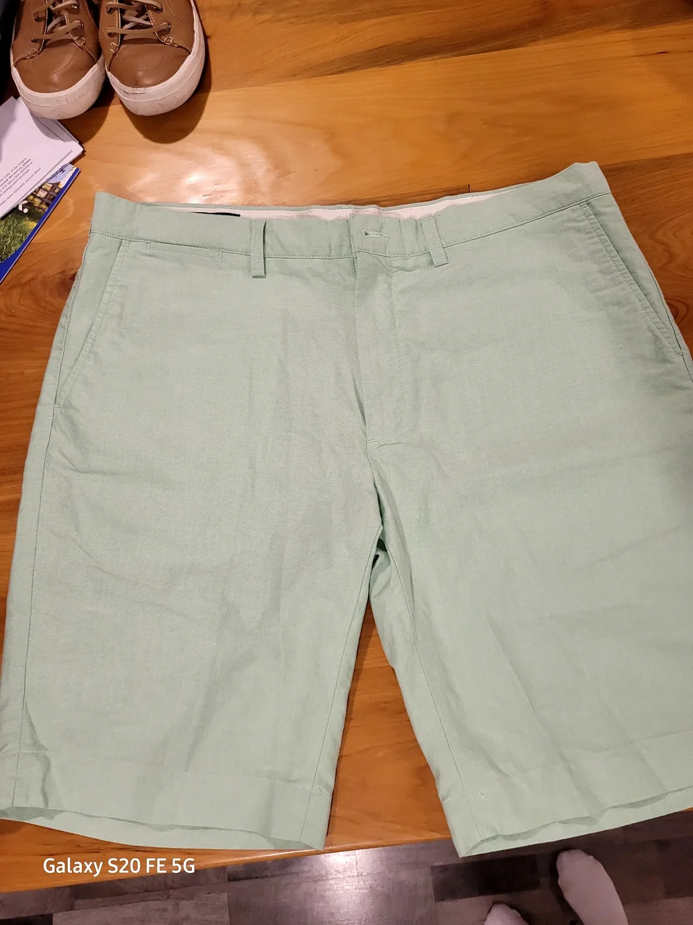Polo by Ralph Lauren Mint Green Flat Front Chino Shorts